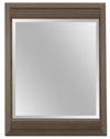 Miroir de commode de chambre à coucher Olivia, fabriqué au Canada - gris