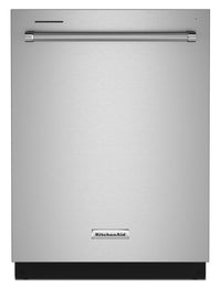  Lave-vaisselle encastré KitchenAid de 24 po et de 44 dBA avec commandes sur le dessus et 3e panier -…