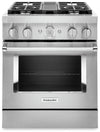 Cuisinière intelligente hybride KitchenAid de 4,1 pi³ avec autonettoyage - acier inoxydable - KFDC500JSS