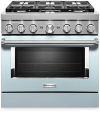  Cuisinière intelligente hybride KitchenAid de 5,1 pi³ avec autonettoyage - bleu Miami - KFDC506JMB