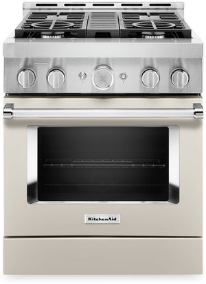 Cuisinière à gaz intelligente KitchenAid de 30 po de style commercial - KFGC500JMH