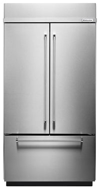  Réfrigérateur KitchenAid de 24,2 pi³ et de 45 po à congélateur inférieur - acier inoxydable - KBFN50…