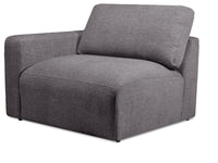  Fauteuil de gauche Lotus en chenille - anthracite 