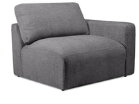  Fauteuil de droite Lotus en chenille - anthracite 