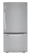 Réfrigérateur LG de 26 pi³ et de 33 po à congélateur inférieur - acier inoxydable Smudge-ProofMD - LRDCS2603S