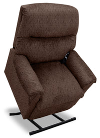  Fauteuil basculeur à inclinaison électrique à 3 positions, de 35,25 po et en tissu de chenille brun sépia