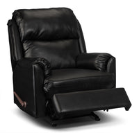  Fauteuil coulissant inclinable Drogba de 32,25 po fabriqué au Canada en similicuir noir