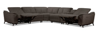  Sofa sectionnel à inclinaison électrique Matrix 6 pièces - métal 