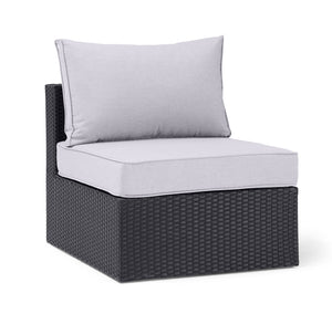 Fauteuil sans accoudoirs Minnesota pour la terrasse - gris