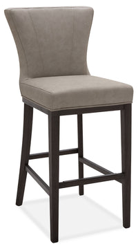  Tabouret bar Quinn en tissu de cuir végétalien - taupe