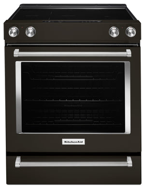 Cuisinière électrique encastrée KitchenAid de 6,4 pi³ à convection – YKSEG700EBS