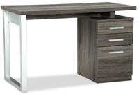 Bureau réversible Oscar de 47 po avec rangement - gris