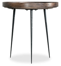 Table d'appoint ronde Nashik de 24 po - gris-brun