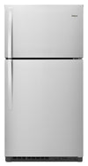 Réfrigérateur Whirlpool de 21 pi³ et de 33 po à congélateur supérieur - acier inoxydable résistant aux traces de doigts - WRT541SZDZ