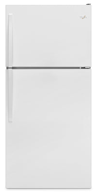  Réfrigérateur Whirlpool de 18,2 pi³ et de 30 po à congélateur supérieur - blanc - WRT318FZDW