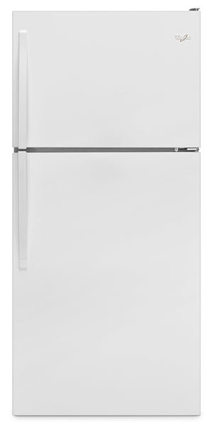 Réfrigérateur Whirlpool de 18,2 pi³ et de 30 po à congélateur supérieur - blanc - WRT318FZDW