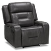 Fauteuil inclinable Ryker en tissu Leath-Aire - gris