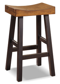  Tabouret bar Glosco de 30 po (H) avec siège de type selle - brun deux teintes