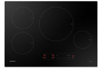  Surface de cuisson à induction intelligente Samsung de 30 po à 4 éléments avec commandes numériques …