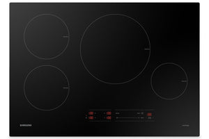 Surface de cuisson à induction intelligente Samsung de 30 po à 4 éléments avec commandes numériques tactiles - noire - NZ30A3060UK/AA