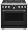 Cuisinière intelligente hybride Café de 5,7 pi³ avec convection européenne véritable et grilles autonettoyantes - noir mat - C2Y366P3TD1