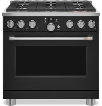  Cuisinière intelligente hybride Café de 5,7 pi³ avec convection européenne véritable et grilles auto…