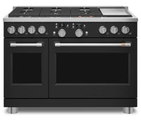  Cuisinière intelligente hybride Café de 8,25 pi³ avec convection européenne véritable et grilles aut…