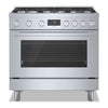 Cuisinière à gaz amovible Bosch de série 800 de 3,4 pi3 de style industriel - HGS8655UC