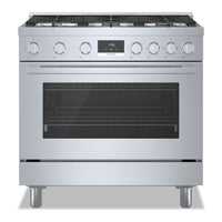  Cuisinière à gaz amovible Bosch de série 800 de 3,4 pi3 de style industriel - HGS8655UC 