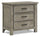 Commode Levi de 30 po (L) x 30 po (H) à 3 tiroirs en bois - gris bois de grève