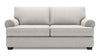 Sofa personnalisable Roll de Sofa Lab de 76 po de format condo fabriqué au Canada en tissu de chenille argentée Luxury Silver