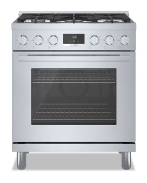 Cuisinière à gaz amovible Bosch de série 800 de 3,7 pi3 de style industriel - HGS8055UC