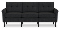  Sofa modulaire BLOK de Scott Living de 88,97 po en tissu gris anthracite avec accoudoirs enroulés et coussins réversibles