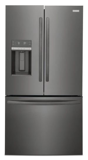 Réfrigérateur Frigidaire de 27,8 pi³ et de 36 po de profondeur standard à portes françaises - acier inoxydable noir - FRFS2823AD