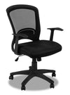 Chaise de bureau Hobbs de 24 po de calibre commercial - noire 