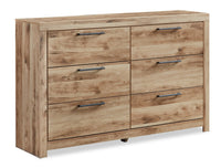  Commode Derekson de 58,7 po (L) x 36,4 po (H) à 6 tiroirs pour la chambre à coucher - naturelle