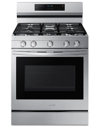  Cuisinière intelligente à gaz amovible Samsung de 6 pi³ avec friture à air - acier inoxydable - NX60…