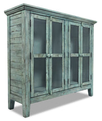 Armoire décorative Rocco de 48 po avec 4 portes - bleu antique