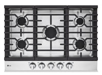  Surface de cuisson à gaz LG de 30 po à 5 éléments - acier inoxydable Smudge-ProofMD - CBGJ3023S