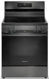 Cuisinière électrique Frigidaire de 5,3 pi³ avec friture à air et cuisson par convection - acier inoxydable noir - FCRE308CAD