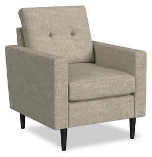 Fauteuil modulaire BLOK à accoudoirs à l’anglaise - taupe