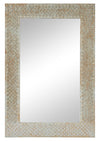 Miroir brun en mosaïque - 24 po x 36 po