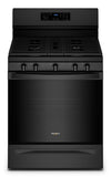 Cuisinière à gaz Whirlpool de 5 pi³ avec friture à air et autonettoyage - noire - WFG550S0LB