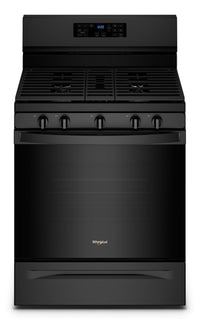  Cuisinière à gaz Whirlpool de 5 pi³ avec friture à air et autonettoyage - noire - WFG550S0LB