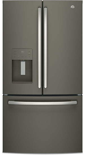 Réfrigérateur GE de 25,5 pi³ et de 35,6 po à portes françaises - ardoise - GFE26JMMES