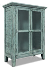 Armoire décorative Rocco de 32 po avec 2 portes - bleu antique