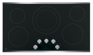 Surface de cuisson électrique GE de 36 po à 5 éléments - acier inoxydable noir - JP3036SLSS