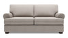 Sofa personnalisable Roll de Sofa Lab de 76 po de format condo fabriqué au Canada en tissu d’apparence lin gris Pax Slate