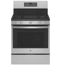  Cuisinière intelligente à gaz Profile de 5,6 pi³ avec convection européenne véritable - acier inoxyd…