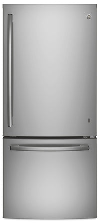  Réfrigérateur GE de 20,9 pi³ et de 29,8 po à congélateur inférieur - acier inoxydable résistant aux …